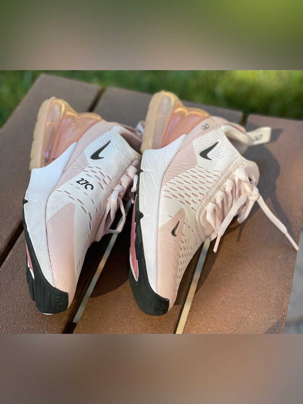 Nike Air Max 270 Pink White Black Women’s Sneakers Size 7.5 - Picture 8 of 8